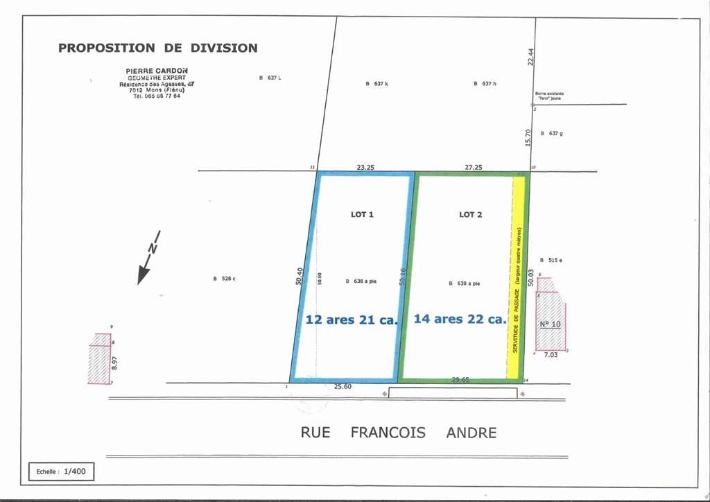 Terrain à vendre à Thulin 7350 82500.00€  chambres m² - annonce 5453