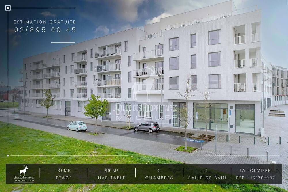 Appartement à louer à La Louvière 7100 995.00€ 2 chambres 89.00m² - annonce 15121
