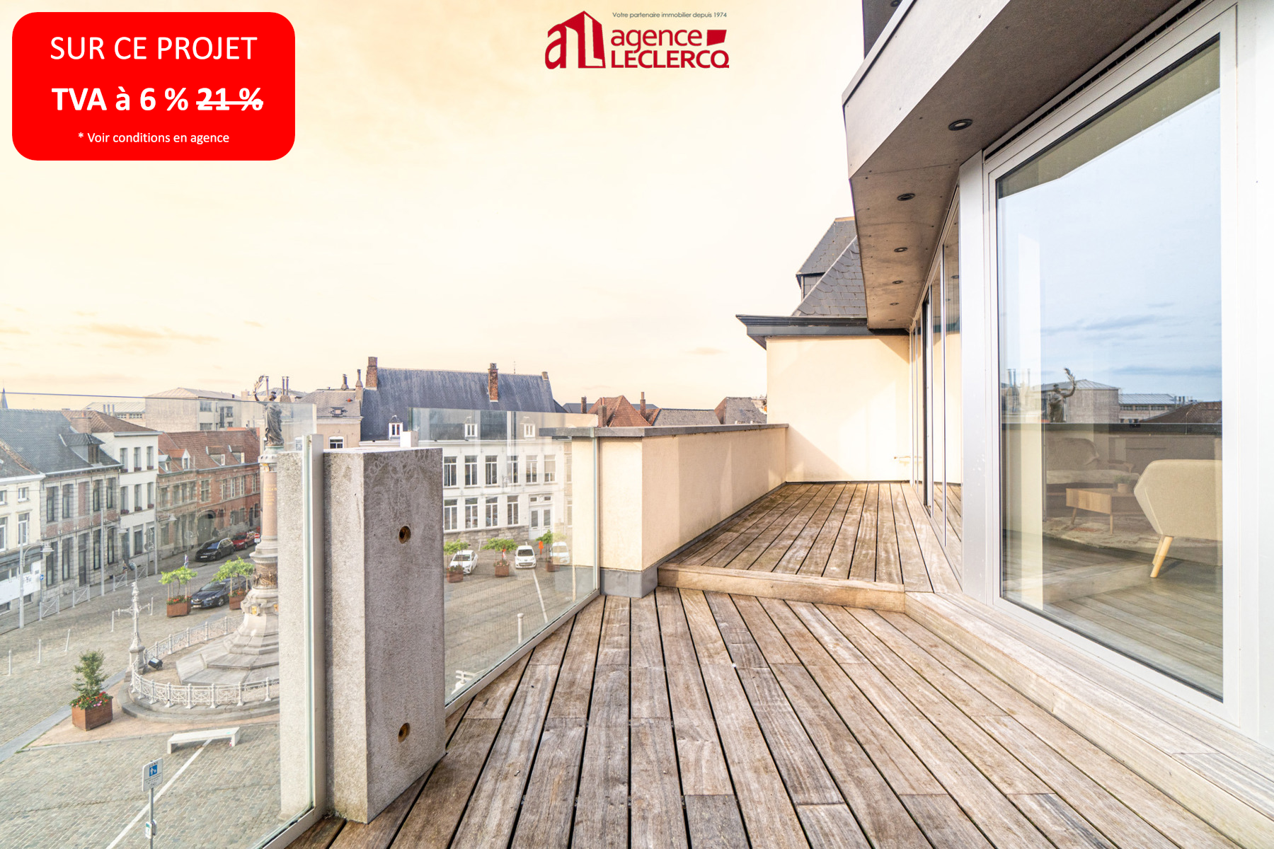 Duplex à vendre à Tournai 7500 320000.00€ 2 chambres 107.34m² - annonce 16285