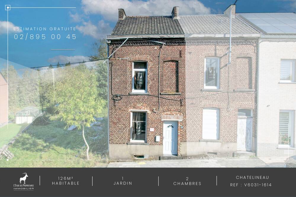 Maison à vendre à Châtelineau 6200 119999.00€ 2 chambres 126.00m² - annonce 31341
