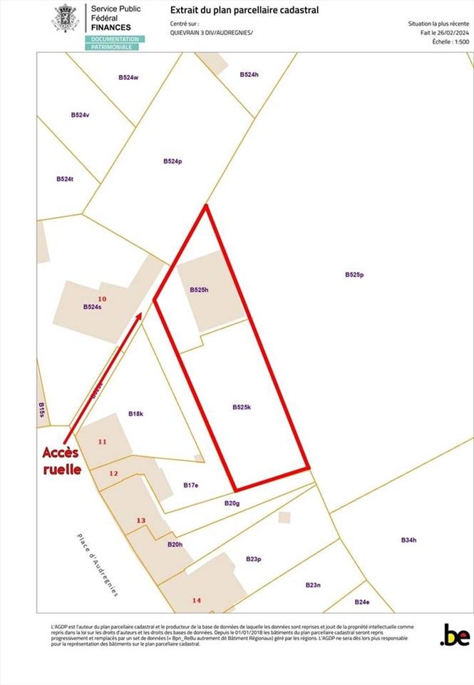 Terrain à vendre à Audregnies 7382 40000.00€  chambres m² - annonce 39592