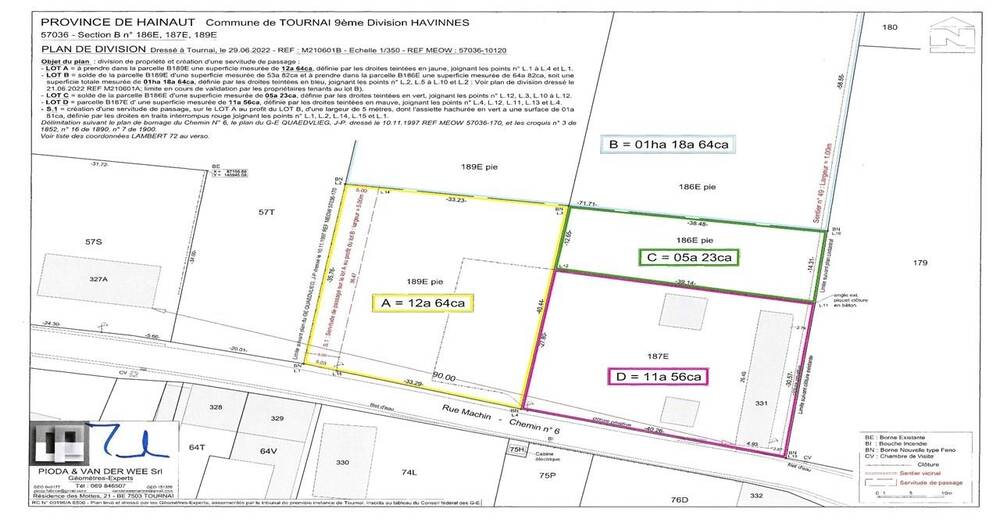 Terrain à vendre à Havinnes 7531 100000.00€  chambres m² - annonce 239720