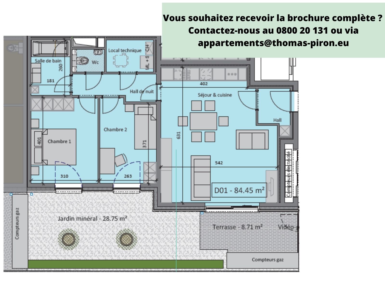 Appartement à vendre à Tertre 7333 192000.00€ 2 chambres 84.00m² - annonce 112491