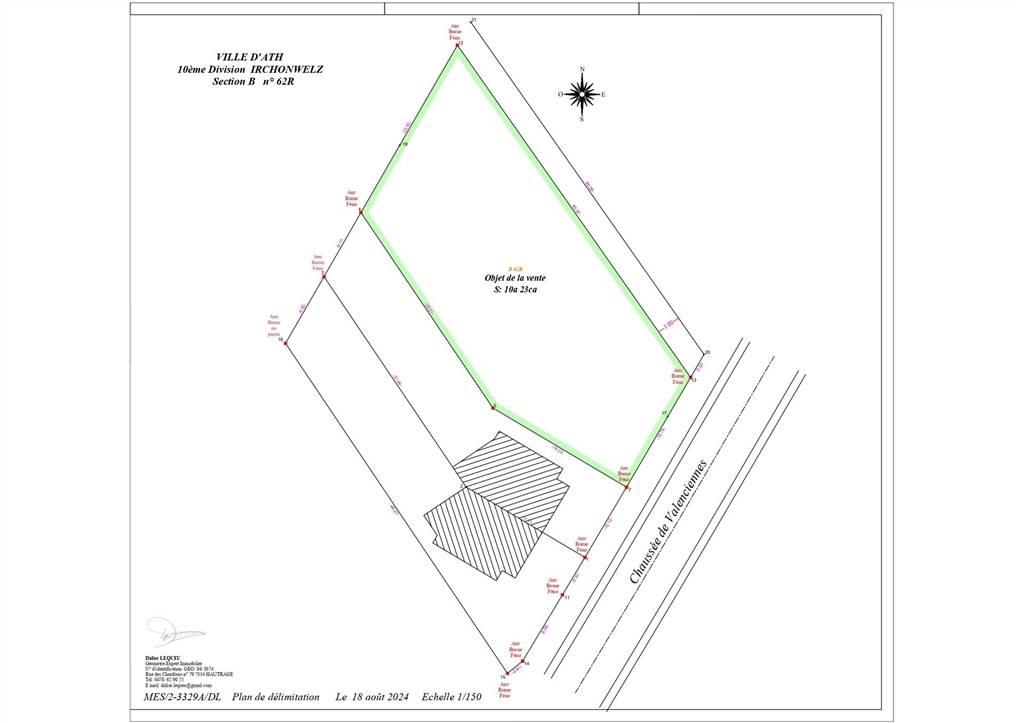 Terrain à bâtir à vendre à Irchonwelz 7801 115000.00€  chambres m² - annonce 191728