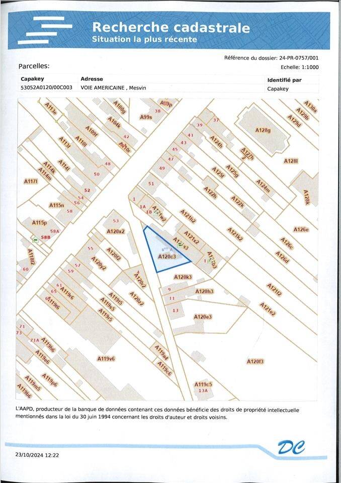 Terrain à vendre à Mesvin 7022 65000.00€  chambres m² - annonce 301273