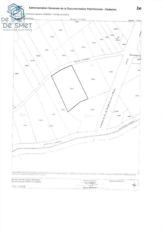 Terrain à vendre à Deux-Acren 7864 41880.00€  chambres m² - annonce 306248